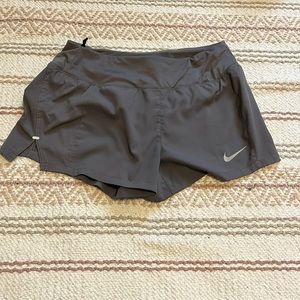 gray nike running shorts size small with pocket!! great condition! LIKE NEW!!